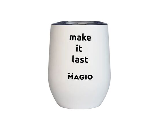 Термочашка Magio Make it Last 350 мл Біла (MG-1042)