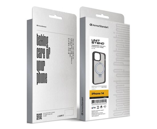 Чехол для мобильного телефона Armorstandart Unit Stand Apple iPhone 14 Black (ARM70556), изображение 2
