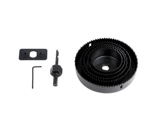 Коронка Sigma по дереву набірна 64, 76, 89, 102, 127 мм, кейс (1520081), зображення 3 Коронка Sigma по дереву набірна 64, 76, 89, 102, 127 мм, кейс (1520081), зображення 3