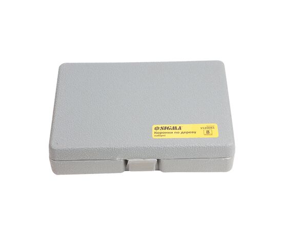 Коронка Sigma по дереву набірна 64, 76, 89, 102, 127 мм, кейс (1520081), зображення 5 Коронка Sigma по дереву набірна 64, 76, 89, 102, 127 мм, кейс (1520081), зображення 5