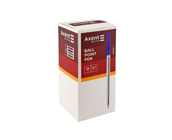 Ручка шариковая Delta by Axent Черная 0.7 мм Прозрачный корпус (DB2051-01), изображение 2 Ручка шариковая Delta by Axent Черная 0.7 мм Прозрачный корпус (DB2051-01), изображение 2