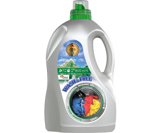 Гель для стирки Wash&Free Горная свежесть 5 кг (4262396142221)