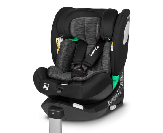 Автокрісло Lionelo Braam i-Size Black Carbon, чорно-сіре (LO-BRAAM I-SIZE BLACK CARBON)