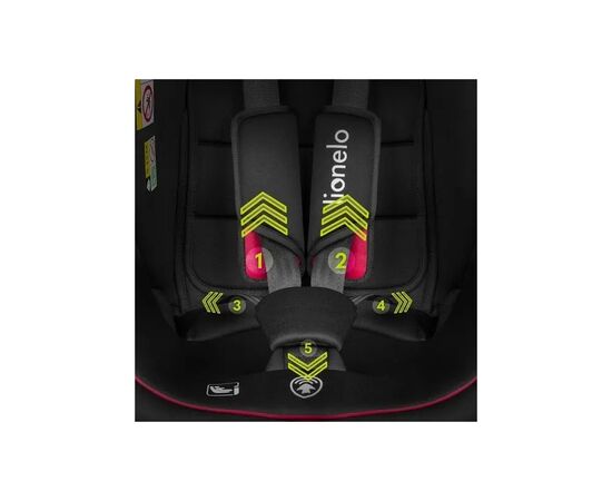 Автокресло Lionelo Bastiaan i-Size Black Red, черное с красным (LO-BASTIAAN I-SIZE BLACK RED), изображение 3 Автокресло Lionelo Bastiaan i-Size Black Red, черное с красным (LO-BASTIAAN I-SIZE BLACK RED), изображение 3