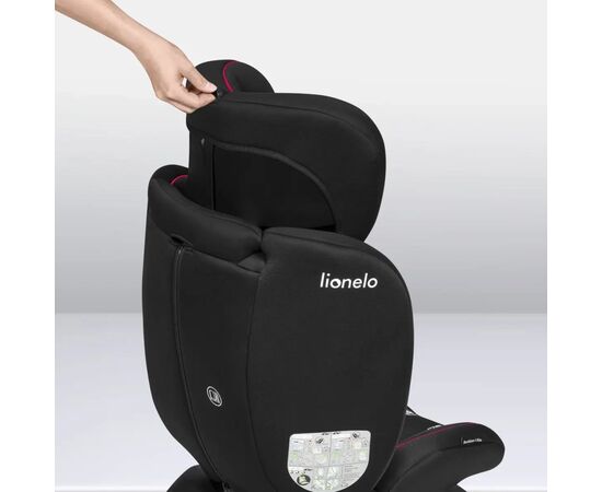Автокресло Lionelo Bastiaan i-Size Black Red, черное с красным (LO-BASTIAAN I-SIZE BLACK RED), изображение 6 Автокресло Lionelo Bastiaan i-Size Black Red, черное с красным (LO-BASTIAAN I-SIZE BLACK RED), изображение 6
