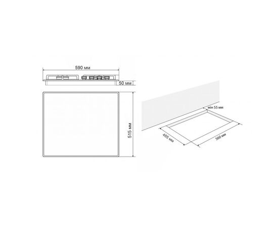 Варочная поверхность Eleyus BERTA 60 BL CF, изображение 10 Варочная поверхность Eleyus BERTA 60 BL CF, изображение 10