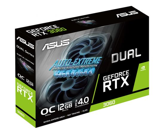 Видеокарта ASUS GeForce RTX3060 12Gb DUAL OC V2 LHR (DUAL-RTX3060-O12G-V2), изображение 12 Видеокарта ASUS GeForce RTX3060 12Gb DUAL OC V2 LHR (DUAL-RTX3060-O12G-V2), изображение 12