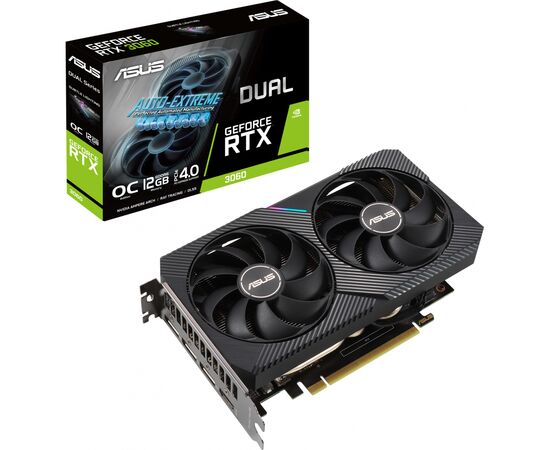 Видеокарта ASUS GeForce RTX3060 12Gb DUAL OC V2 LHR (DUAL-RTX3060-O12G-V2)