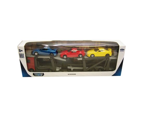 Спецтехника Techno Drive Автоперевозчик 1:60 26 см (541756.270), изображение 2 Спецтехника Techno Drive Автоперевозчик 1:60 26 см (541756.270), изображение 2