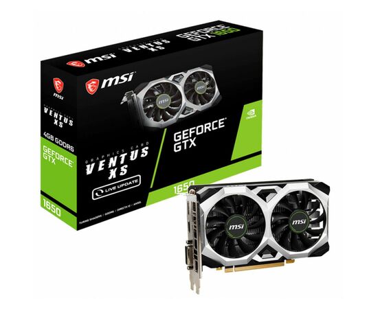 Видеокарта MSI GeForce GTX1650 4096Mb D6 VENTUS XS (GTX 1650 D6 VENTUS XS V1)