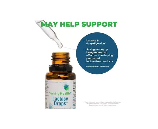 Вітамінно-мінеральний комплекс Seeking Health Лактаза в краплях, Lactase Drops, 15 мл (SKH52059), зображення 2 Вітамінно-мінеральний комплекс Seeking Health Лактаза в краплях, Lactase Drops, 15 мл (SKH52059), зображення 2