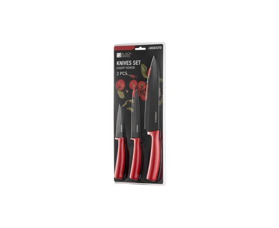 Набор ножей Ardesto Black Mars 3 шт Red (AR2103BR), изображение 7 Набор ножей Ardesto Black Mars 3 шт Red (AR2103BR), изображение 7