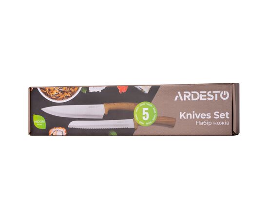 Набор ножей Ardesto Midori 5 предм Light (AR2105WD), изображение 3 Набор ножей Ardesto Midori 5 предм Light (AR2105WD), изображение 3