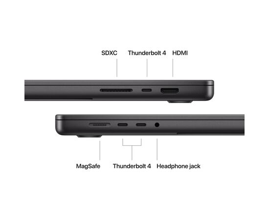Ноутбук Apple MacBook Pro 16 A2991 M3 Max Space Black (MUW63UA/A), изображение 5
