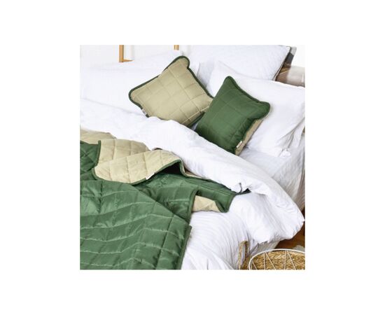 Покрывало Viluta Дуэт Олива 140х210 (дуэт_олива 210*140), изображение 2 Покрывало Viluta Дуэт Олива 140х210 (дуэт_олива 210*140), изображение 2