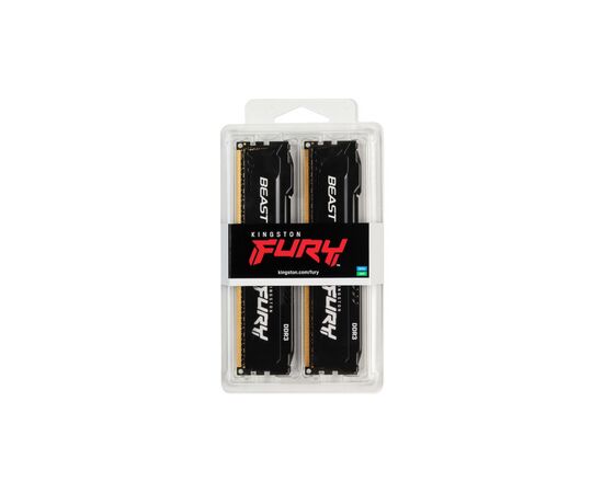 Модуль памяти для компьютера DDR3 8GB (2x4GB) 1600 MHz Fury Beast Black Kingston Fury (ex.HyperX) (KF316C10BBK2/8), изображение 5 Модуль памяти для компьютера DDR3 8GB (2x4GB) 1600 MHz Fury Beast Black Kingston Fury (ex.HyperX) (KF316C10BBK2/8), изображение 5