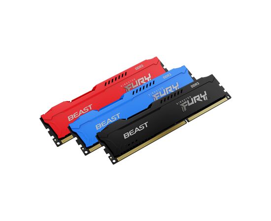 Модуль памяти для компьютера DDR3 8GB (2x4GB) 1600 MHz Fury Beast Black Kingston Fury (ex.HyperX) (KF316C10BBK2/8), изображение 7 Модуль памяти для компьютера DDR3 8GB (2x4GB) 1600 MHz Fury Beast Black Kingston Fury (ex.HyperX) (KF316C10BBK2/8), изображение 7