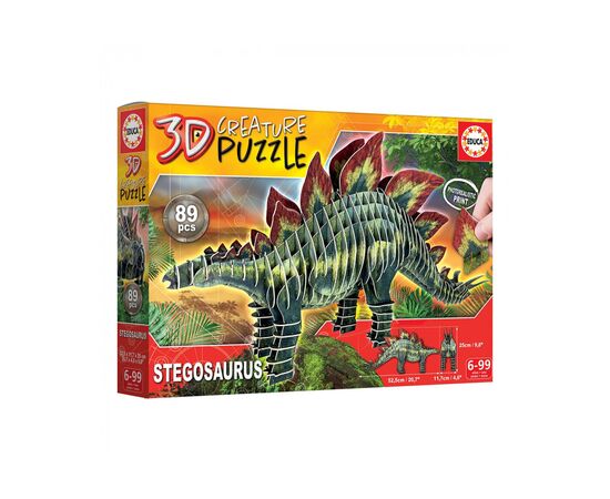 Пазл Educa 3D Educa Стегозавр (6337224), изображение 3 Пазл Educa 3D Educa Стегозавр (6337224), изображение 3