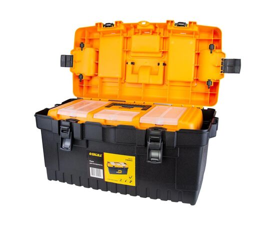 Ящик для инструментов Sigma набор 4в1 320x155x139мм, 413x212x186мм, 486x267x242мм, 564x310x310мм (7404011), изображение 2 Ящик для инструментов Sigma набор 4в1 320x155x139мм, 413x212x186мм, 486x267x242мм, 564x310x310мм (7404011), изображение 2