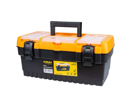 Ящик для инструментов Sigma набор 4в1 320x155x139мм, 413x212x186мм, 486x267x242мм, 564x310x310мм (7404011), изображение 4 Ящик для инструментов Sigma набор 4в1 320x155x139мм, 413x212x186мм, 486x267x242мм, 564x310x310мм (7404011), изображение 4