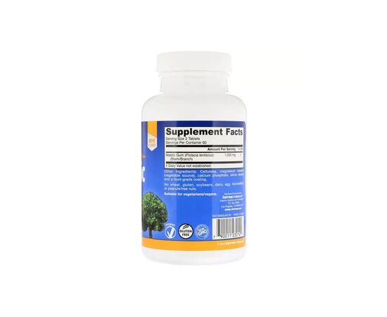 Травы Jarrow Formulas Смола Мастикового Дерева, Mastic Gum, 120 таблеток (JRW-23014), изображение 2 Травы Jarrow Formulas Смола Мастикового Дерева, Mastic Gum, 120 таблеток (JRW-23014), изображение 2