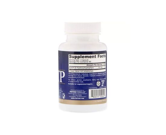 Аминокислота Jarrow Formulas 5-HTP (Гидрокситриптофан), 50 мг, 90 Вегетарианских капсул (JRW-15044), изображение 2 Аминокислота Jarrow Formulas 5-HTP (Гидрокситриптофан), 50 мг, 90 Вегетарианских капсул (JRW-15044), изображение 2