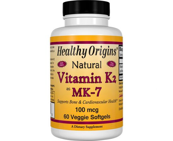Витамин Healthy Origins Витамин К2 в Форме МК-7, Vitamin K2 as MK-7, 100 мкг, 60 ка (HO27442)