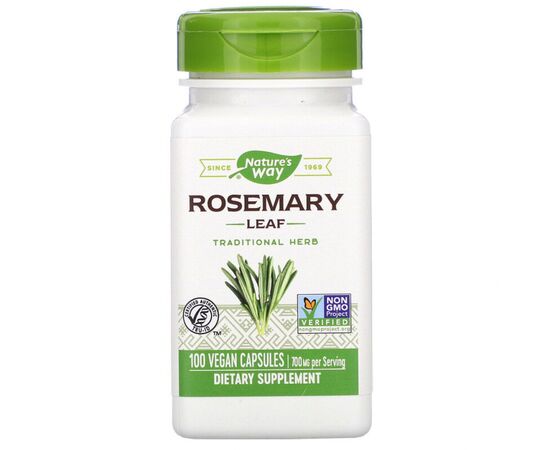 Травы Nature's Way Розмарин, 350 мг, Rosemary Leaves, 100 капсул (NWY-14162)