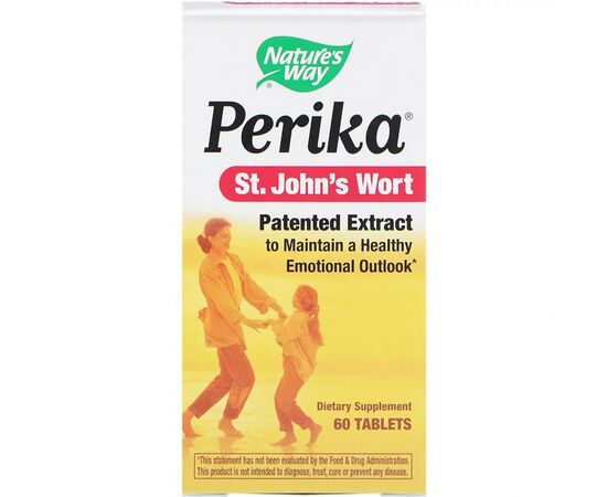 Травы Nature's Way Экстракт Зверобоя, Perika, St. John's Wort, 60 таблеток (NWY06560)