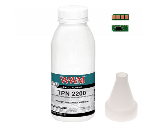 Тонер Pantum M6500/M6607, P2200/2500, 90г Black, chip WWM (TC-PC-211RB-WWM)