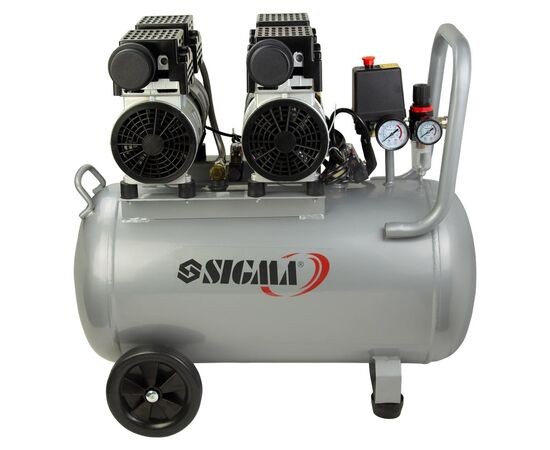 Компрессор Sigma четырехцилиндровый безмасляный 2.2кВт 1400об/мин 320л/мин 8бар 50л (7042551), изображение 3 Компрессор Sigma четырехцилиндровый безмасляный 2.2кВт 1400об/мин 320л/мин 8бар 50л (7042551), изображение 3