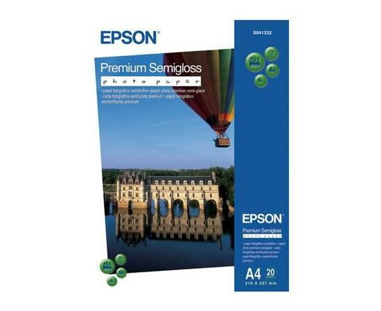Фотобумага Epson A4 Premium Semigloss Photo Paper (C13S041332)
