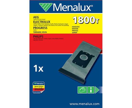 Мешок для пылесоса Electrolux 1800 T (1800T), изображение 2 Мешок для пылесоса Electrolux 1800 T (1800T), изображение 2