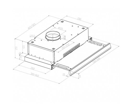 Вытяжка кухонная Pyramida TLX1-50 BR, изображение 9 Вытяжка кухонная Pyramida TLX1-50 BR, изображение 9