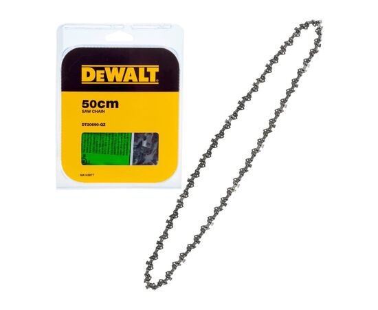 Цепь DeWALT 3/8", 1.3 мм, 68 звеньев, длина цепи 20"/50 см (DT20690), изображение 2 Цепь DeWALT 3/8", 1.3 мм, 68 звеньев, длина цепи 20"/50 см (DT20690), изображение 2