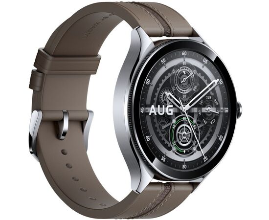 Смарт-годинник Xiaomi Watch 2 Pro Bluetooth Silver Case with Brown Leather Strap (1006733), зображення 3 Смарт-годинник Xiaomi Watch 2 Pro Bluetooth Silver Case with Brown Leather Strap (1006733), зображення 3