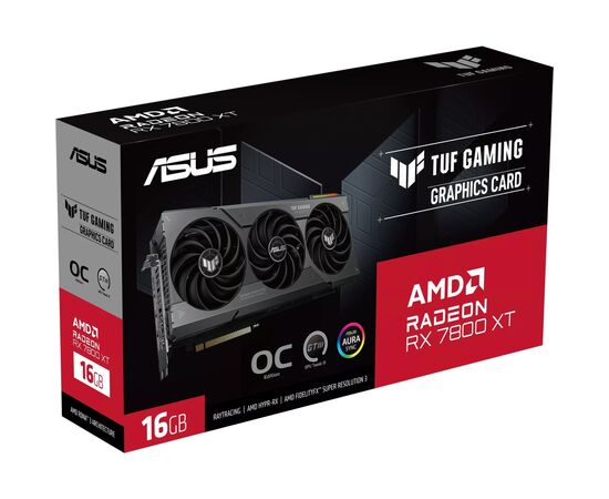 Видеокарта ASUS Radeon RX 7800 XT 16Gb TUF GAMING OC (TUF-RX7800XT-O16G-GAMING), изображение 12 Видеокарта ASUS Radeon RX 7800 XT 16Gb TUF GAMING OC (TUF-RX7800XT-O16G-GAMING), изображение 12