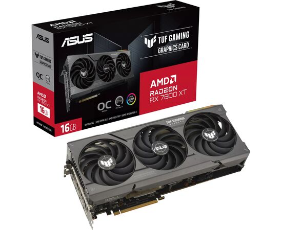 Відеокарта ASUS Radeon RX 7800 XT 16Gb TUF GAMING OC (TUF-RX7800XT-O16G-GAMING)