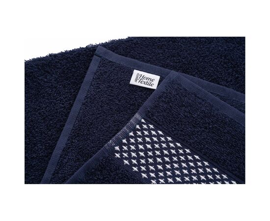 Рушник Ardesto набір 4 махрові Holiday Сріблястий / Індиго 50х90 см х 2 шт + 70х140 см х 2 шт (ART2550IS), зображення 9 Рушник Ardesto набір 4 махрові Holiday Сріблястий / Індиго 50х90 см х 2 шт + 70х140 см х 2 шт (ART2550IS), зображення 9