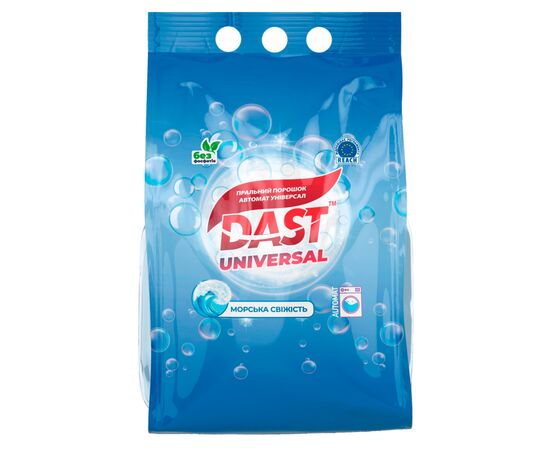 Стиральный порошок Dast Universal Бесфосфатный Морская свежесть 2.4 кг (4820136731489)