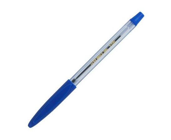 Ручка шариковая Buromax non-retractable JOBMAX, rubber grip, blue (BM.8100-01)