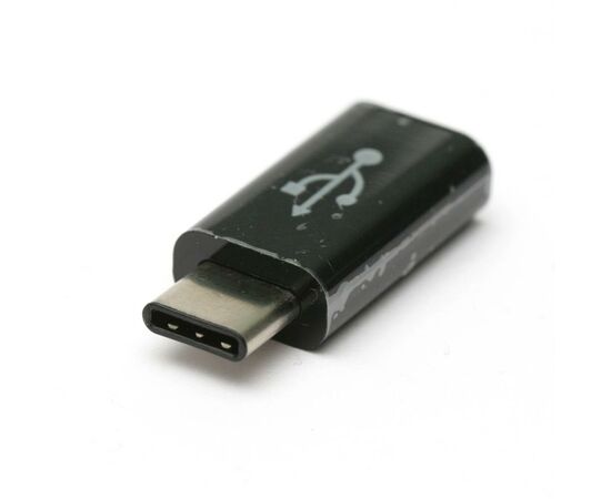 Перехідник PowerPlant micro USB to Type C (KD00AS1260), зображення 2 Перехідник PowerPlant micro USB to Type C (KD00AS1260), зображення 2