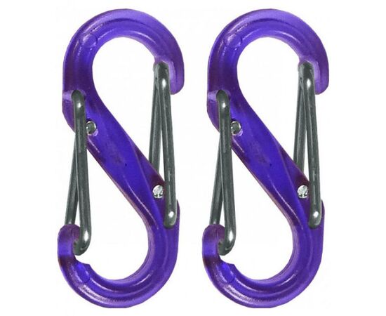 Карабин туристический Nite ize Plastic Carb S Biner 2шт Size 0 NI623 Transparent (4823082709618)