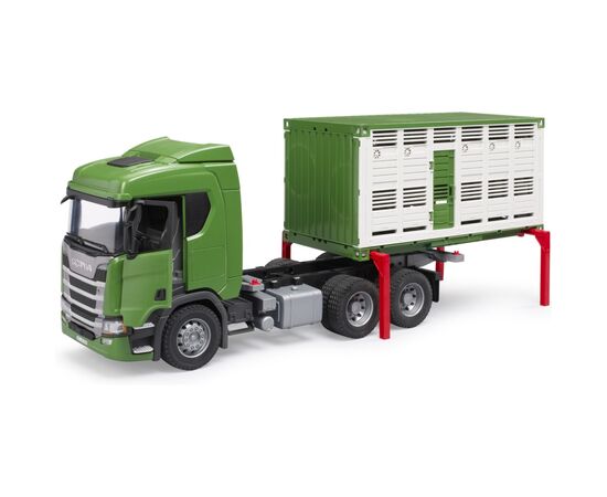 Спецтехніка Bruder Scania Super 560R для перевезення тварин 1:16 з коровою (03548), зображення 3 Спецтехніка Bruder Scania Super 560R для перевезення тварин 1:16 з коровою (03548), зображення 3