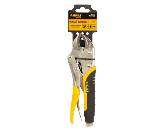 Клещи Sigma зажимные универсальные полукруглые 250мм CrV (4340271), изображение 9 Клещи Sigma зажимные универсальные полукруглые 250мм CrV (4340271), изображение 9