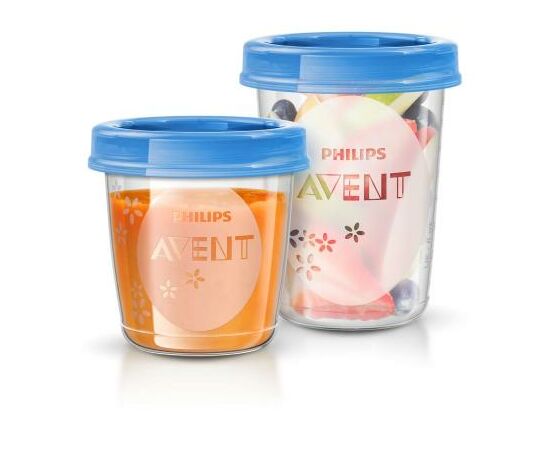 Контейнер для хранения продуктов Philips AVENT 10 шт х 240 мл+10 x 180 мл (SCF721/20), изображение 3 Контейнер для хранения продуктов Philips AVENT 10 шт х 240 мл+10 x 180 мл (SCF721/20), изображение 3