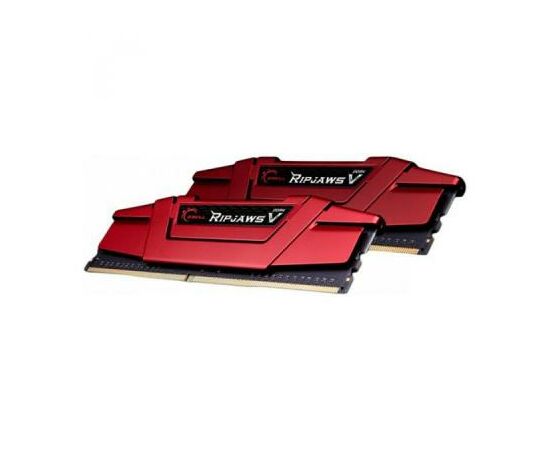 Модуль памяти для компьютера DDR4 16GB (2x8GB) 2400 MHz RipjawsV Red G.Skill (F4-2400C15D-16GVR), изображение 2 Модуль памяти для компьютера DDR4 16GB (2x8GB) 2400 MHz RipjawsV Red G.Skill (F4-2400C15D-16GVR), изображение 2