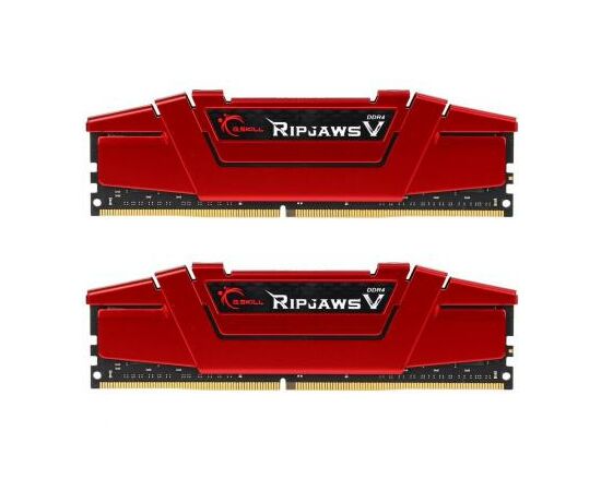Модуль пам'яті для комп'ютера DDR4 16GB (2x8GB) 2400 MHz RipjawsV Red G.Skill (F4-2400C15D-16GVR)