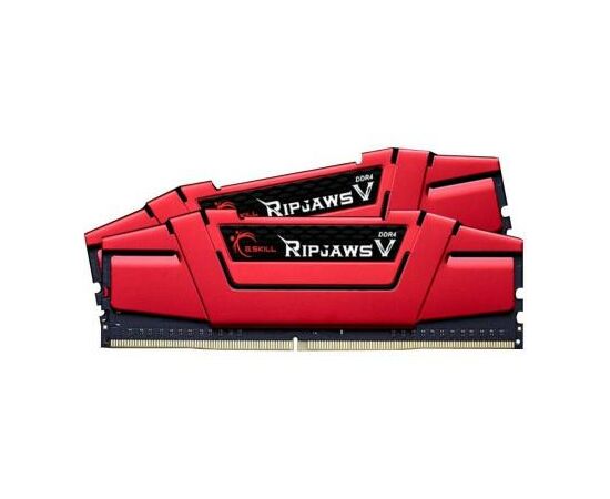 Модуль памяти для компьютера DDR4 8GB (2x4GB) 2666 MHz RIPJAWS V RED G.Skill (F4-2666C15D-8GVR), изображение 2 Модуль памяти для компьютера DDR4 8GB (2x4GB) 2666 MHz RIPJAWS V RED G.Skill (F4-2666C15D-8GVR), изображение 2