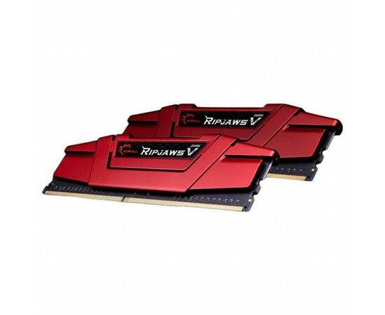 Модуль памяти для компьютера DDR4 16GB (2x8GB) 2400 MHz RipjawsV Red G.Skill (F4-2400C17D-16GVR), изображение 3 Модуль памяти для компьютера DDR4 16GB (2x8GB) 2400 MHz RipjawsV Red G.Skill (F4-2400C17D-16GVR), изображение 3